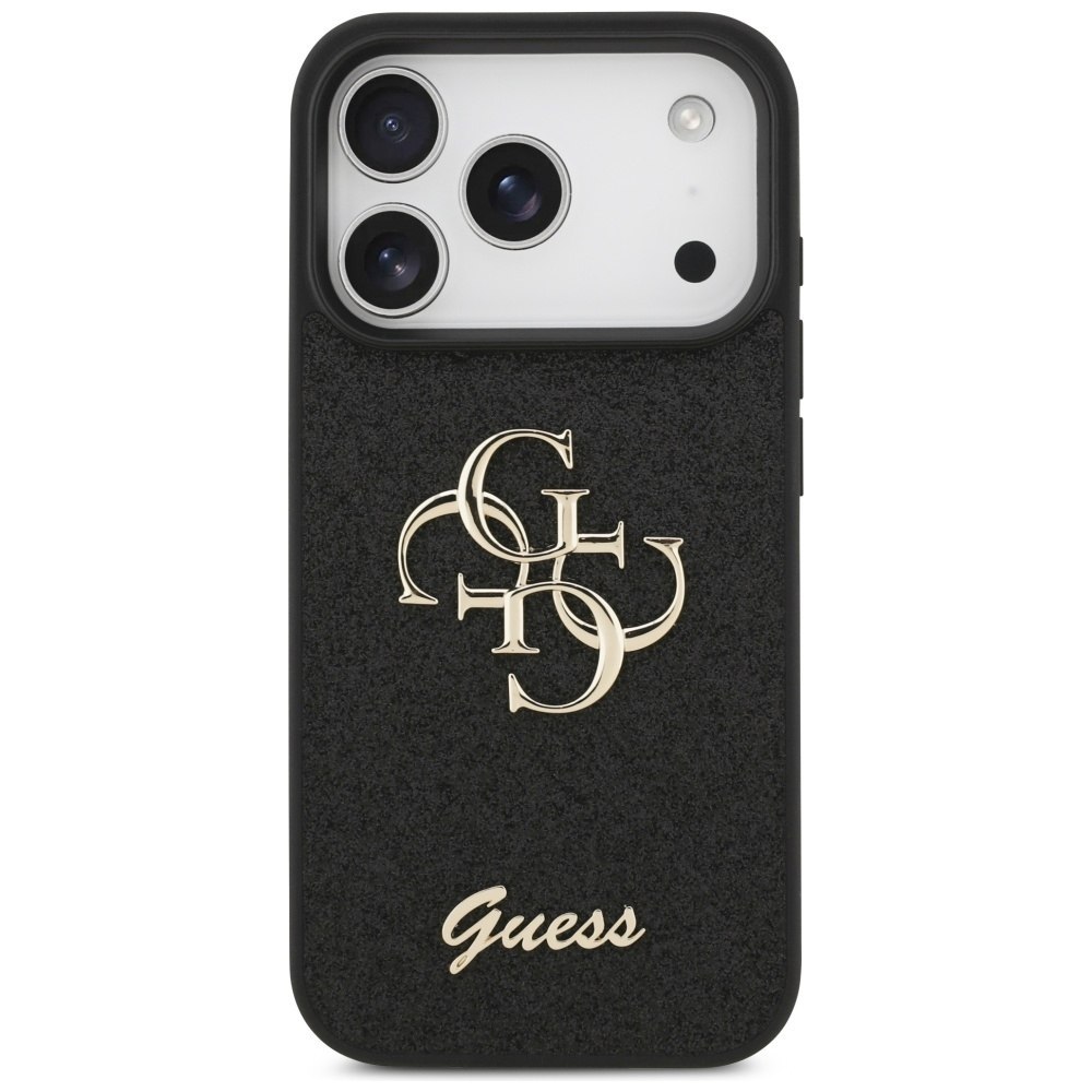 Etui Guess Fixed Glitter Big 4G do iPhone 17 Pro czarny